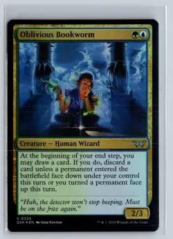 FOIL Oblivious Bookworm 225 Duskmourn - MTG Magic the Gathering Card - Image 1