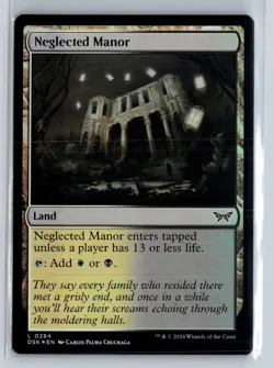 FOIL Neglected Manor Duskmourn Common - MTG Magic the Gathering Card - Image 1