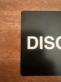 Disney Lorcana Tcg Misprint Discard Error Black Card Azurite Sea NM Look At Pics - Image 2