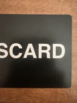 Disney Lorcana Tcg Misprint Discard Error Black Card Azurite Sea NM Look At Pics - Image 3