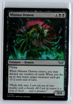 FOIL Miasma Demon Duskmourn Uncommon - MTG Magic the Gathering Card - Image 1