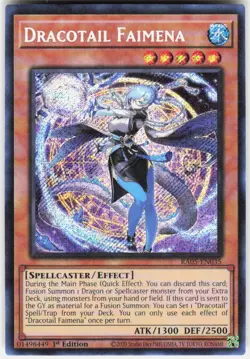 Dracotail Faimena Secret Rare RA05-EN035 Yugioh - Image 1