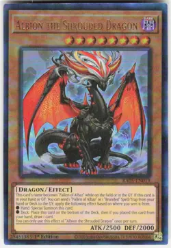 Albion the Shrouded Dragon Collector's Rare RA05-EN019 Yugioh - Image 1