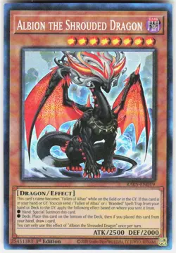 Albion the Shrouded Dragon Collector's Rare RA05-EN019 Yugioh - Image 1