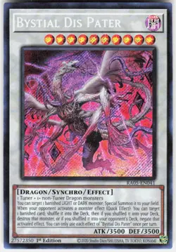 Bystial Dis Pater Secret Rare RA05-EN041 Yugioh - Image 1