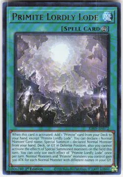 Primite Lordly Lode (Ultra Rare) RA05-EN072 Yugioh - Image 1