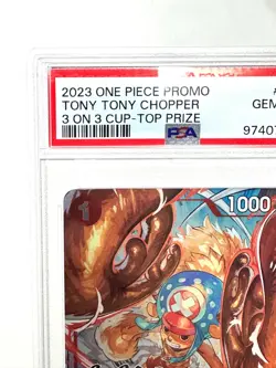 One Piece Tony Tony Chopper Promo 3 on 3 Cup Top Prize 2023 PSA 10 Bandai - Image 3