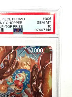 One Piece Tony Tony Chopper Promo 3 on 3 Cup Top Prize 2023 PSA 10 Bandai - Image 4