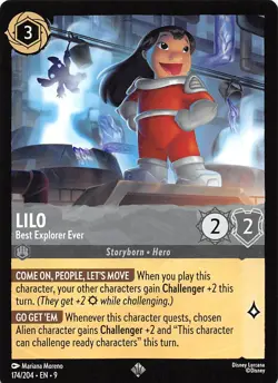 Lilo Best Explorer Ever 174/204 Fabled Disney Lorcana - Image 1