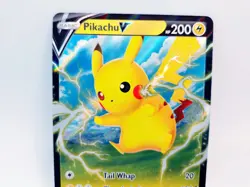 Pikachu V 086/264 Holo Ultra Rare Fusion Strike Pokemon Card NM Fresh Pull - Image 2