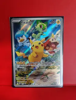 Pokemon Pikachu Paldea Evolved Black Star Promo Card 027 - Image 1