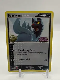 Poochyena 80/110 Common Stamped Ex Holon Phantoms Reverse Holo Pokemon Card LP - Image 1