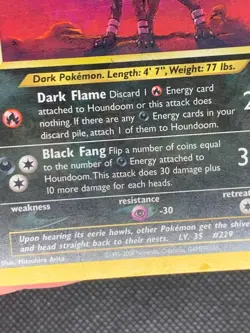 Houndoom 8/64 Holo SWIRL - Neo Revelation Pokemon Card - DMG - Image 5