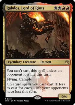 Rakdos, Lord of Riots FOIL Ravnica Remastered NM Creature Rare MTG CARD ABUGames - Image 1