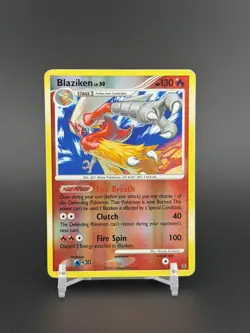 HP+ Blaziken 3/127 Reverse Holo Platinum Pokemon Card - Image 1
