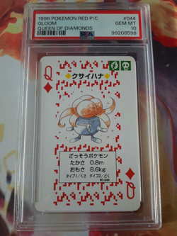 SEQUENTIAL 1996 Pokemon Red Oddish, Gloom + Vileplume Playing Cards All PSA 10🍃 - Image 4