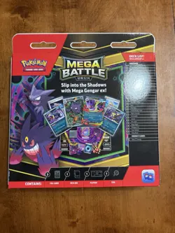 Pokemon Mega Battle Deck Mega Gengar ex 60 Card Deck Foil Cards Playmat Coin - Image 2