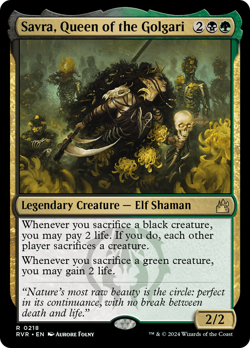 Savra, Queen of the Golgari Ravnica Remastered NM Creature Rare CARD ABUGames - Image 1