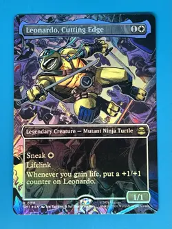 Leonardo, Cutting Edge (Borderless) Teenage Mutant Ninja Turtles Foil - Image 1