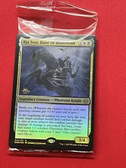 MTG Ria Ivor, Bane of Bladehold Prerelease Foil Sealed In original Factory Wrap - Image 1