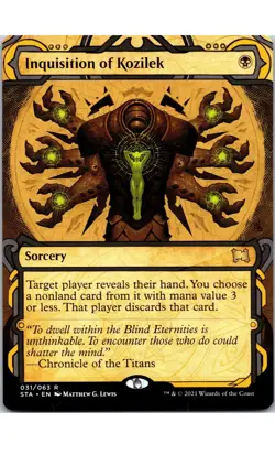 2021 MTG Magic The Gathering STA Mystical Archives #31 Inquisition of Kozilek - Image 1