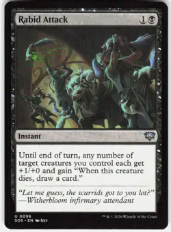 Rabid Attack 96 Secrets of Strixhaven Magic the Gathering - Image 1