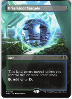 Dreamroot Cascade Borderless 302 Secrets of Strixhaven Magic the Gathering - Image 1