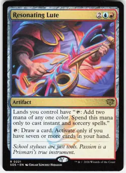 Resonating Lute 221 Secrets of Strixhaven Magic the Gathering - Image 1