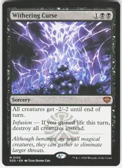 Withering Curse 105 Secrets of Strixhaven Magic the Gathering - Image 1
