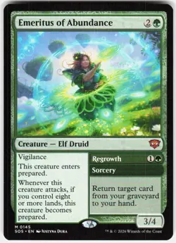 Emeritus of Abundance 145 Secrets of Strixhaven Magic the Gathering - Image 1