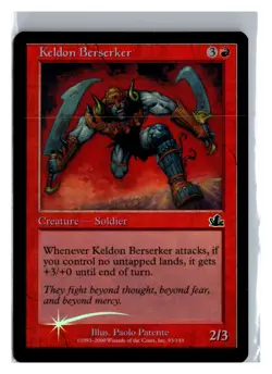 FOIL Keldon Berserker Prophecy Common - MTG Magic the Gathering Card - Image 1