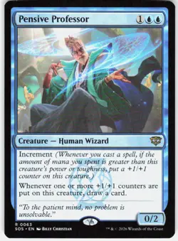 Pensive Professor 63 Secrets of Strixhaven Magic the Gathering - Image 1