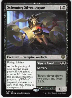 Scheming Silvertongue 99 Secrets of Strixhaven Magic the Gathering - Image 1