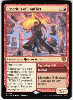 Emeritus of Conflict 113 Secrets of Strixhaven Magic the Gathering - Image 1