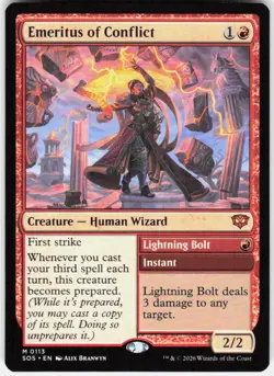 Emeritus of Conflict 113 Secrets of Strixhaven Magic the Gathering - Image 1
