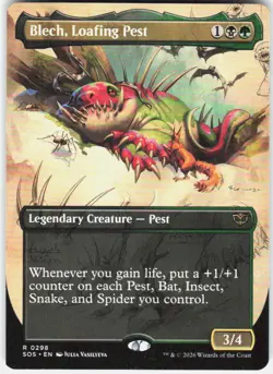 Blech Loafing Pest Borderless 298 Secrets of Strixhaven Magic the Gathering - Image 1