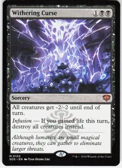 Withering Curse 105 Secrets of Strixhaven Magic the Gathering - Image 1