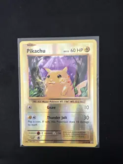 Basic Pikachu Reverse Holo 35/108 Pokemon Card NM/LP 2016 XY Evolutions Set - Image 1