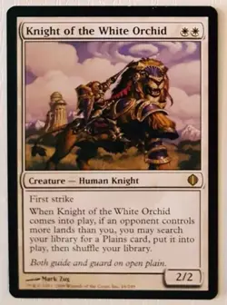 MTG - Knight of the White Orchid - Foil Shards of Alara L2 - Image 1