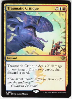 Traumatic Critique 239 Secrets of Strixhaven Magic the Gathering - Image 1