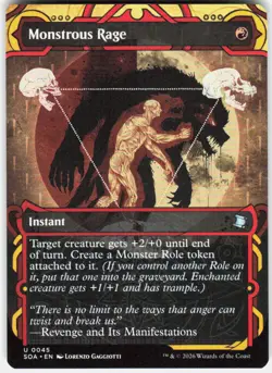Monstrous Rage 45 Secrets of Strixhaven: Mystical Archive Magic the Gathering - Image 1
