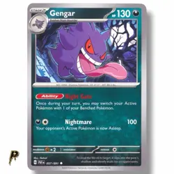 Gengar 057/091 - 2024 Paldean Fates Non Holo Uncommon Pokemon Card NM - Image 1