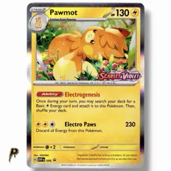 Pawmot SVP006 - 2023 Scarlet & Violet Stamped Black Star Promo Pokemon Card M/NM - Image 1