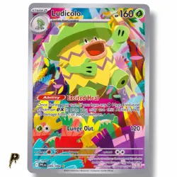 Ludicolo 095/094 - 2025 Phantasmal Flames Illustration Rare Holo Pokemon Card NM - Image 1