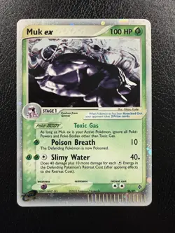 Pokemon TCG Muk EX Dragon Holo 96/97 LP - Image 1