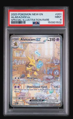 Pokemon Alakazam EX TCG Special Illus. Rare Scarlet & Violet 151 Card PSA 9 - Image 3