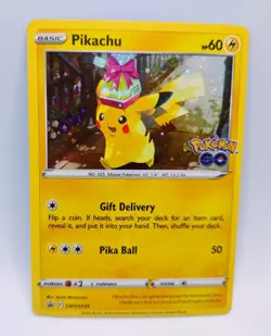 Pikachu SWSH234 & Snorlax 055/078 Cosmos Holo Pokemon Go Tin Promo NM - Image 2