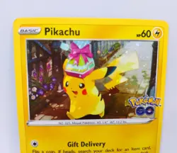 Pikachu SWSH234 & Snorlax 055/078 Cosmos Holo Pokemon Go Tin Promo NM - Image 3