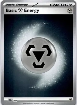 BASIC METAL ENERGY - 008 8 C MEGA EVOLUTION ENERGIES POKEMON REVERSE HOLO LP - Image 1
