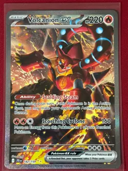 2025 POKEMON JTG EN - VOLCANION ex 182/159 - SPECIAL ILLUSTRATION RARE - Image 1